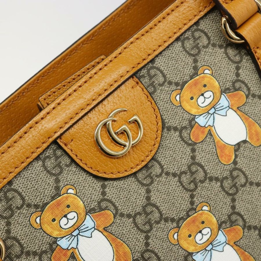 【日本直送】GUCCI GG Supreme 托特包 PVC 米色金色 631685 正品 ka4761M-16