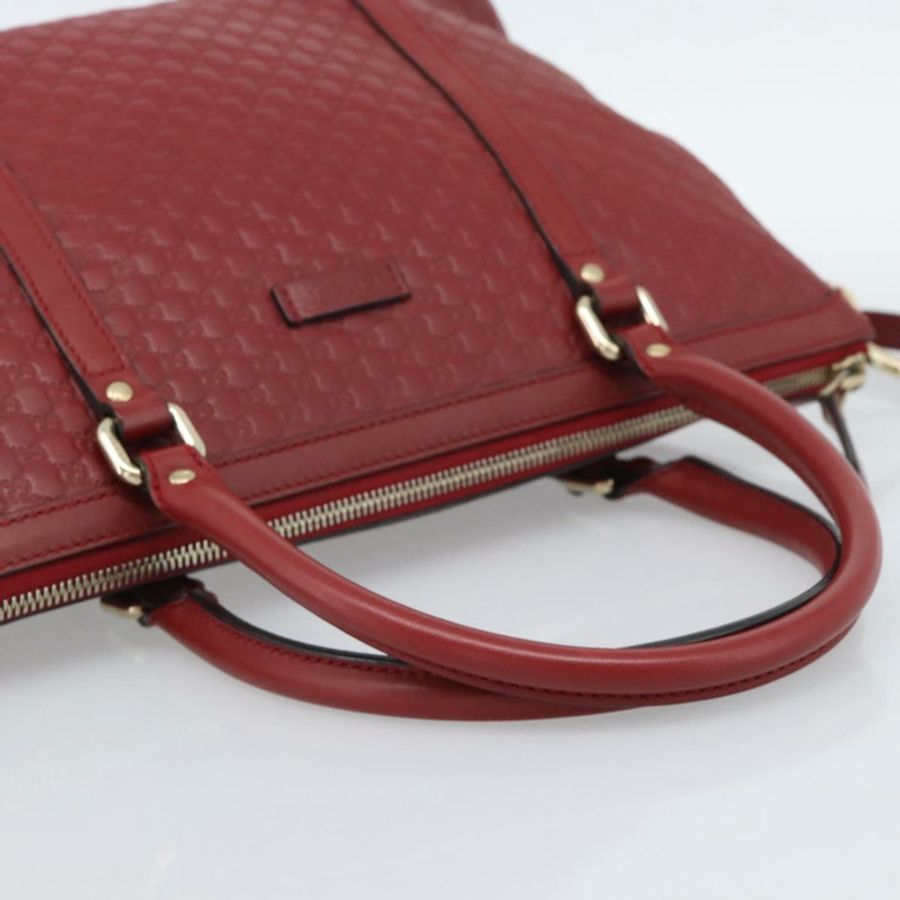 【日本直送】GUCCI Micro GG帆布手提包 2way 紅色金色 449656 正品 ka4811A-6