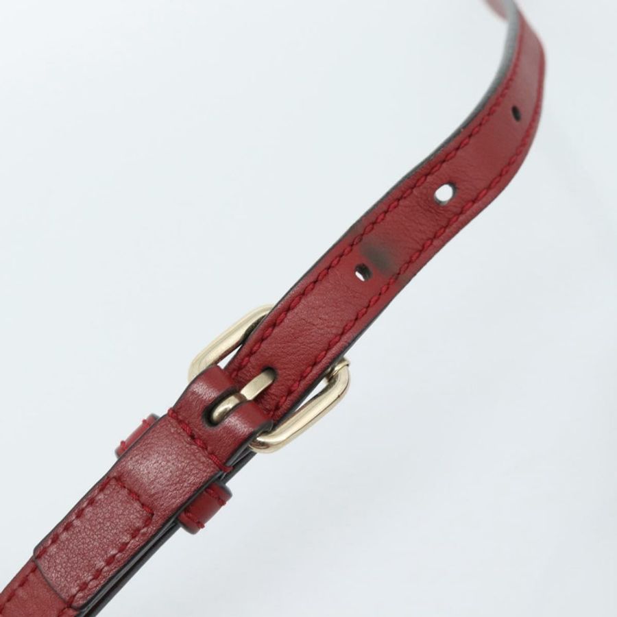 【日本直送】GUCCI Micro GG帆布手提包 2way 紅色金色 449656 正品 ka4811A-8