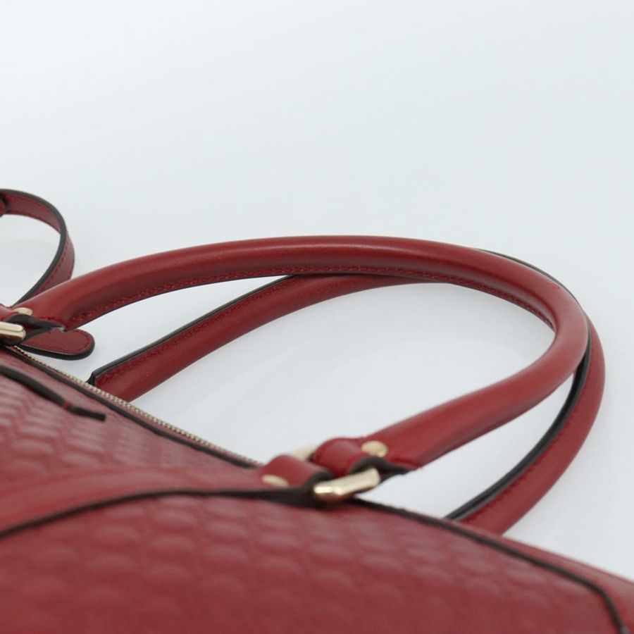 【日本直送】GUCCI Micro GG帆布手提包 2way 紅色金色 449656 正品 ka4811A-13