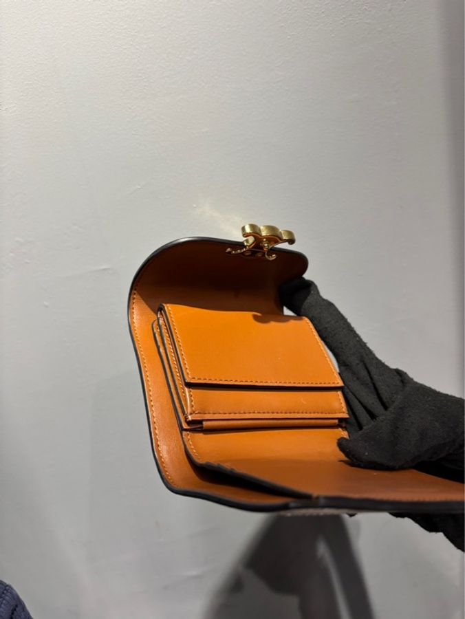 Celine 織物皮革拼接錢包|Classic Trend CT精品|台北東區實體-4