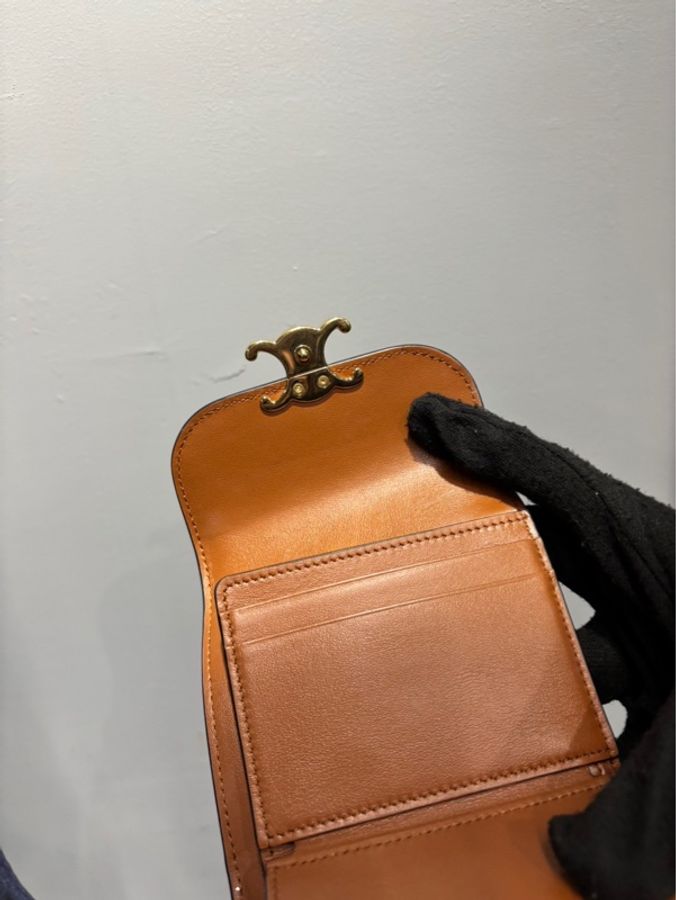 Celine 織物皮革拼接錢包|Classic Trend CT精品|台北東區實體-6