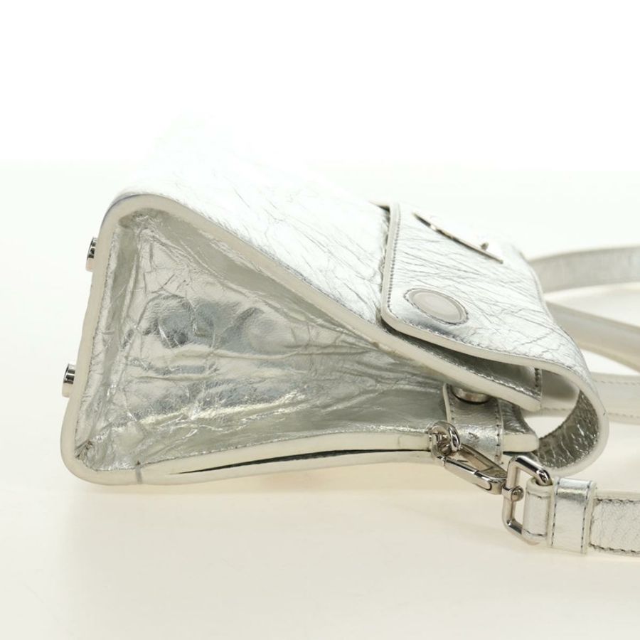 【日本直送】Christian Dior 皮革肩背包 銀色 正品 184980V-3