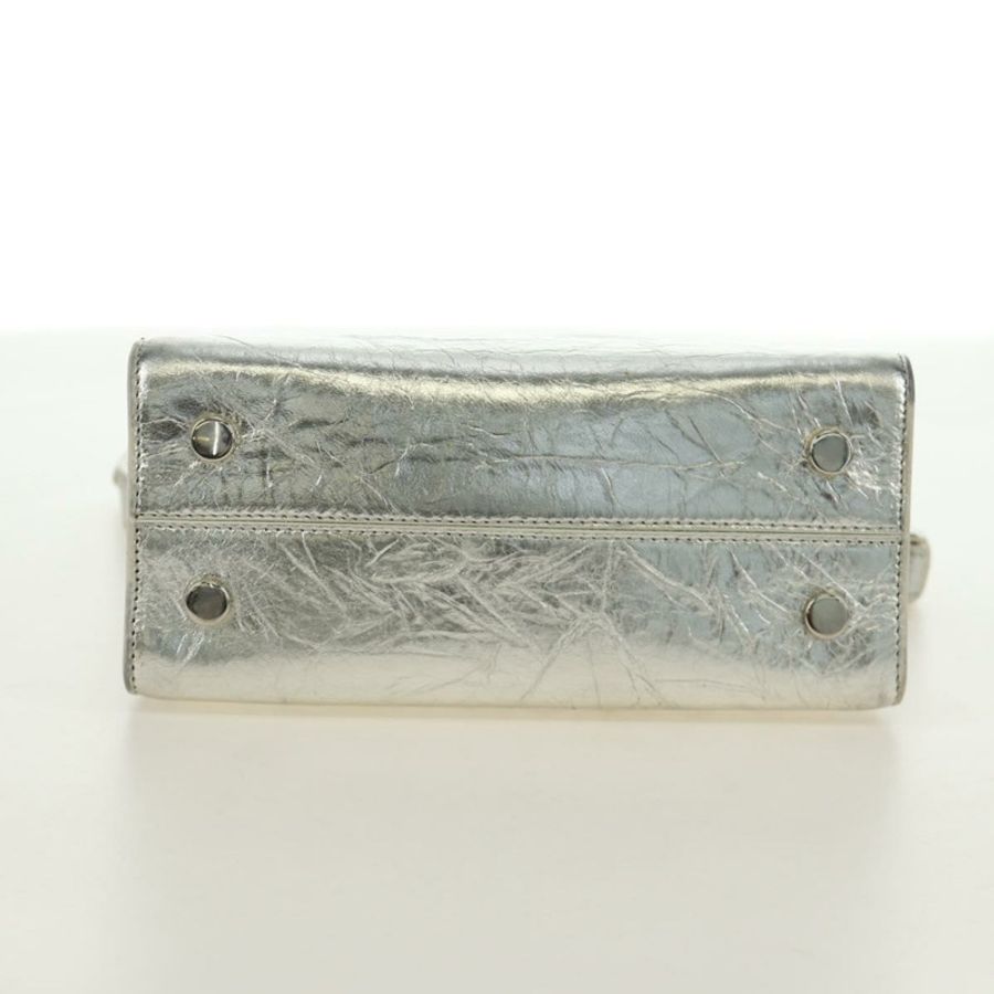 【日本直送】Christian Dior 皮革肩背包 銀色 正品 184980V-4