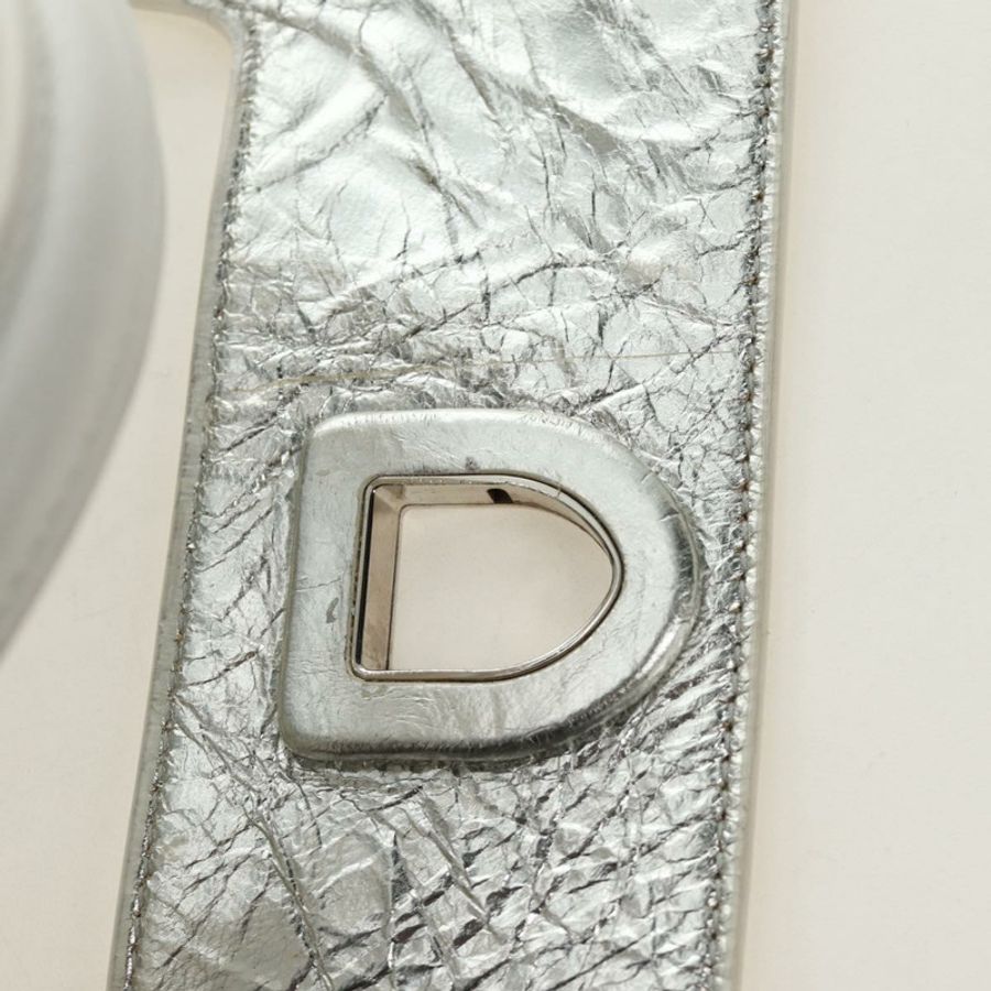【日本直送】Christian Dior 皮革肩背包 銀色 正品 184980V-23