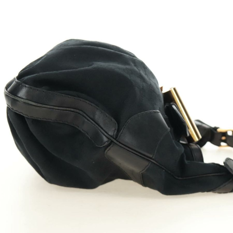 【日本直送】GUCCI GG帆布肩背包 黑色 金色 189884 正品 185693V-3