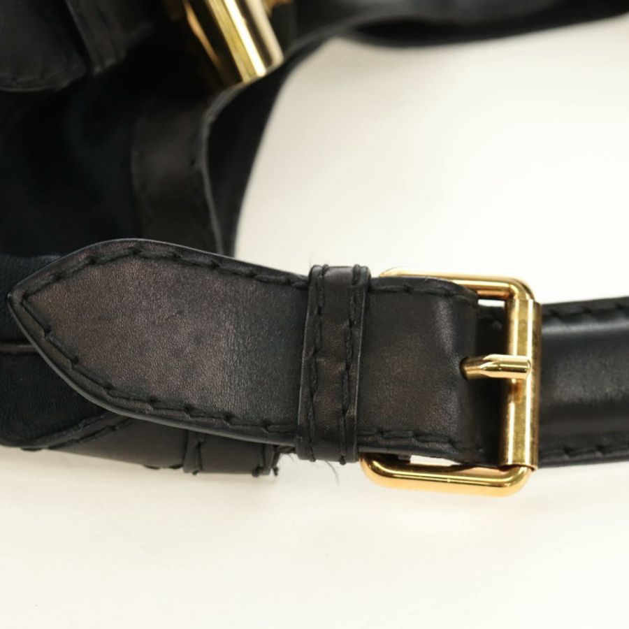 【日本直送】GUCCI GG帆布肩背包 黑色 金色 189884 正品 185693V-7