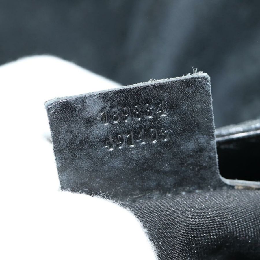 【日本直送】GUCCI GG帆布肩背包 黑色 金色 189884 正品 185693V-10