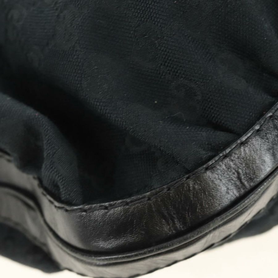 【日本直送】GUCCI GG帆布肩背包 黑色 金色 189884 正品 185693V-14