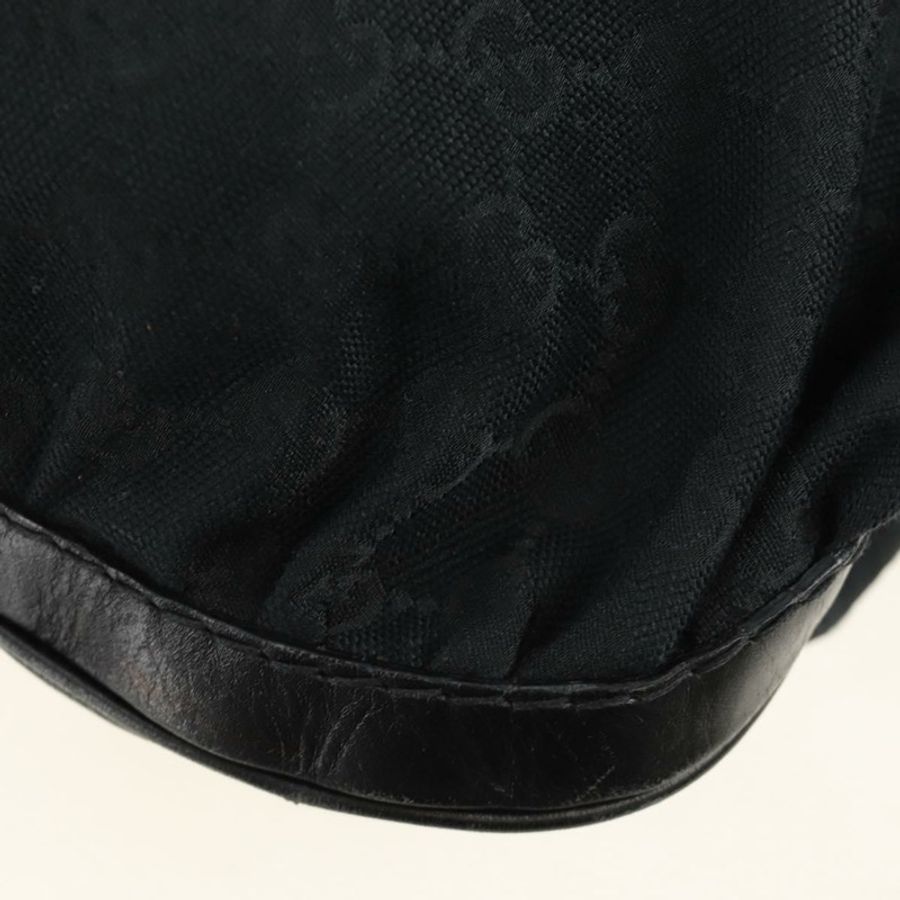 【日本直送】GUCCI GG帆布肩背包 黑色 金色 189884 正品 185693V-17