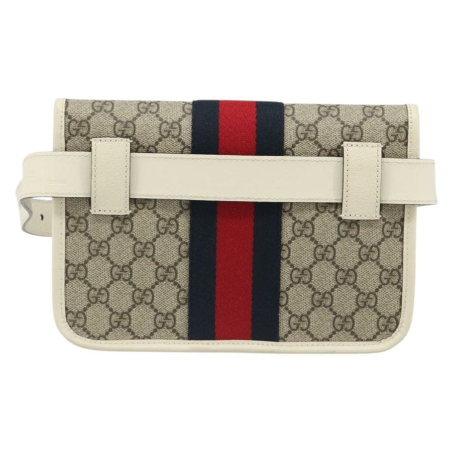 【日本直送】GUCCI GG Supreme Sherry Line 腰包 PVC 米色 紅色 海軍藍 674081 正品 ka4820V-1