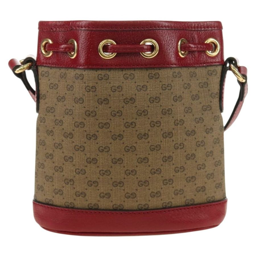 【日本直送】GUCCI GUCCI × Doraemon 聯名款 Micro GG Supreme 手提包 PVC 米色 金色 647801 正品 185900M-2