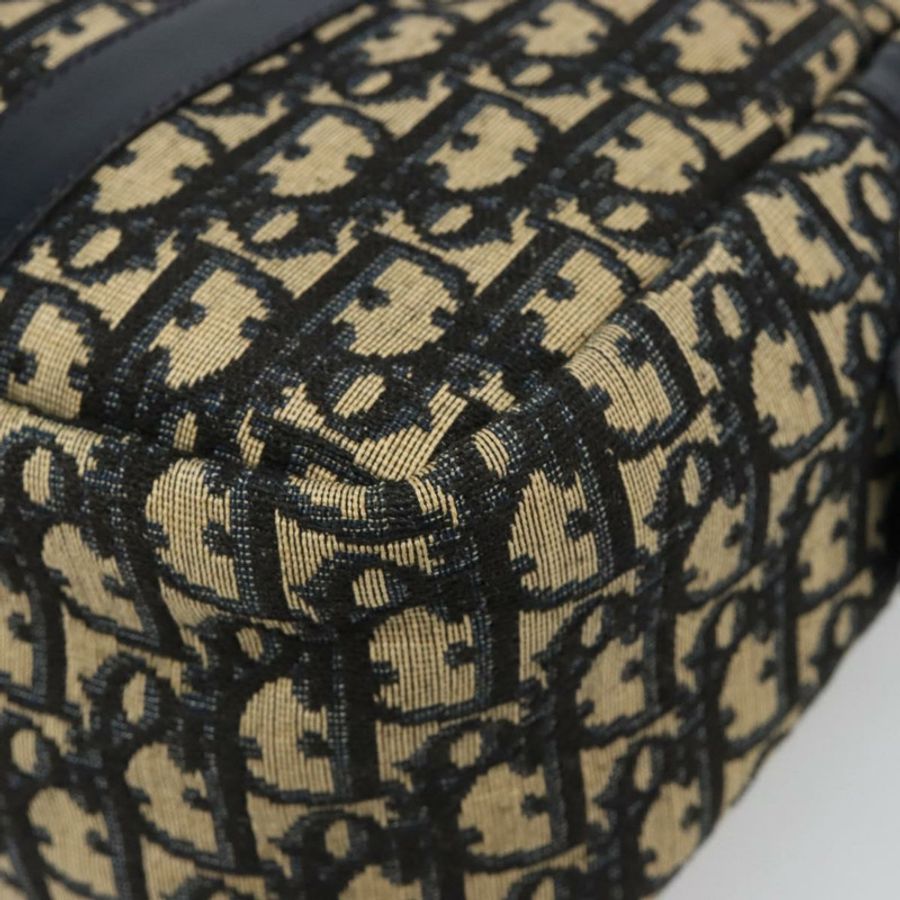 【日本直送】Christian Dior Trotter帆布迷你波士頓包 海軍藍 金色 正品 187362A-8