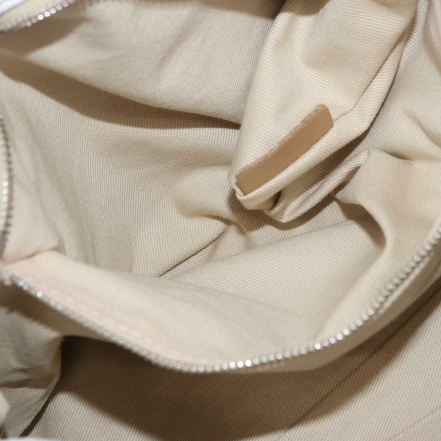 【日本直送】Chloe Paddington 手提包 皮革 白色 金 銀色 正品 187633V-23