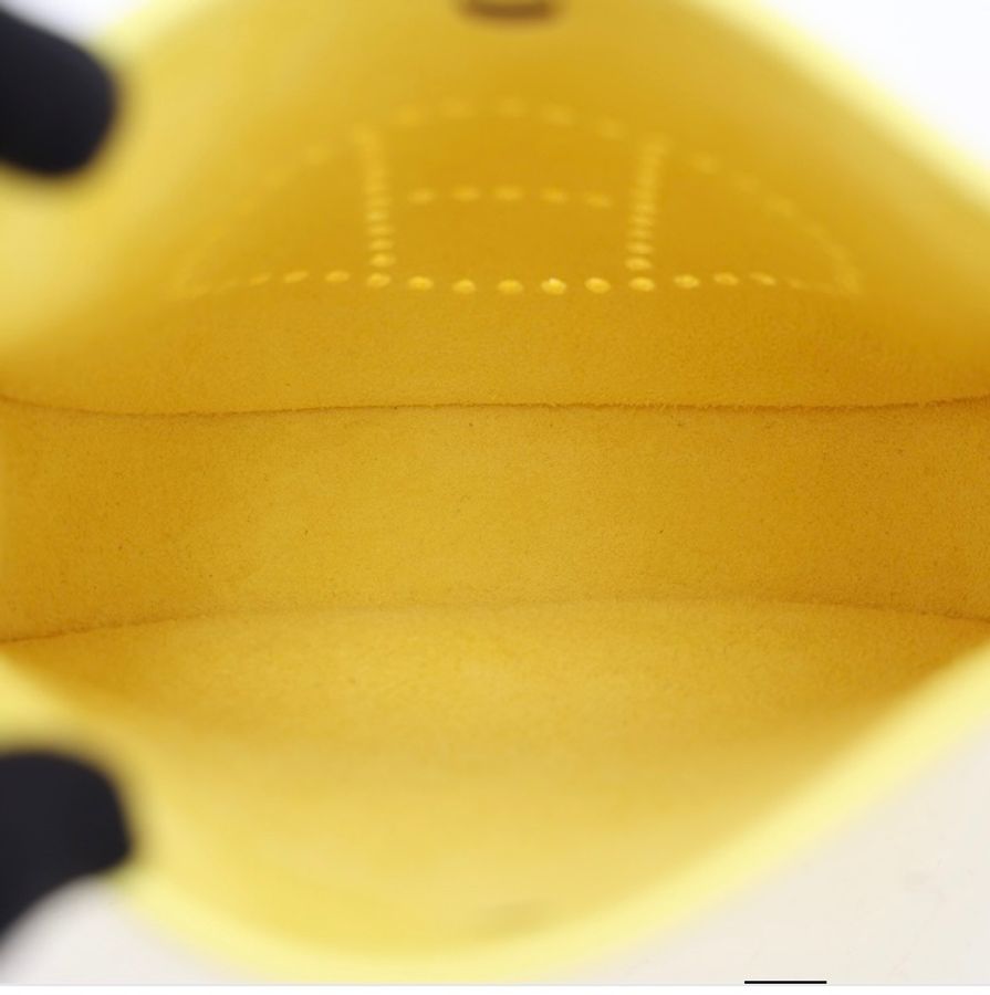 HERMES Mini Evelyne 16/檸檬🍋黃銀扣 (愛馬仕迷你伊芙琳~斜挎包)⚡️快閃活動⚡️購買指定商品,可於本人賣場內獲得LV錢包其中一款當作贈品🎁「先到先得」-7