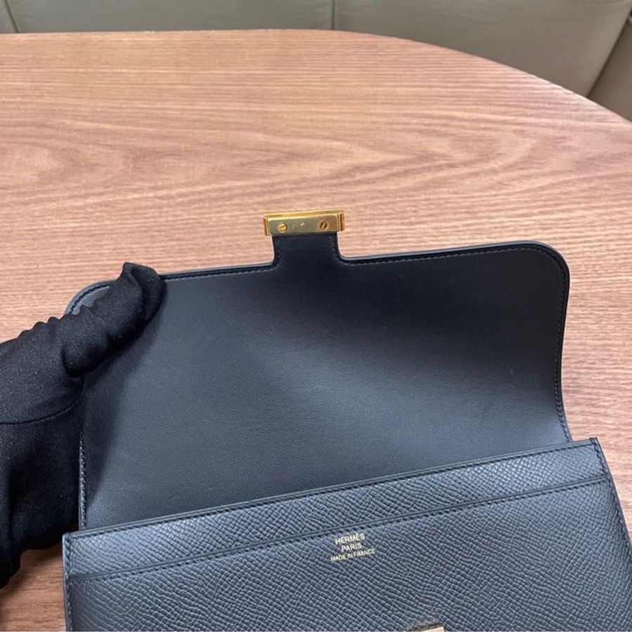 🌈Hermes🧡Constance Wallet長銀包🧡黑色玫瑰金扣🧡98.5新🌈Epsom皮🌟constancewallet🌟constance🌟愛馬仕🌟-4