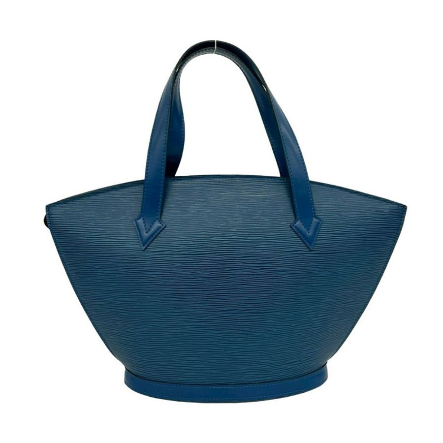路易威登 (LOUIS VUITTON) 復古 Saint Jacques Epi 真皮手提包/托特包 托萊多藍 a32-8-2