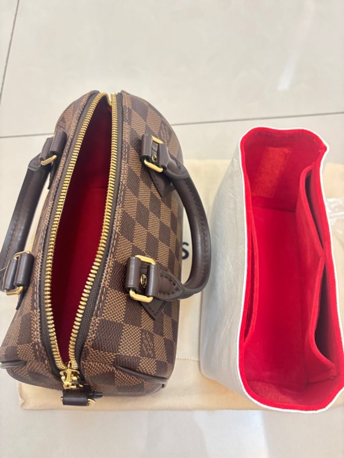 LV Louis Vuitton 棋盤格speedy 20芯片款-9
