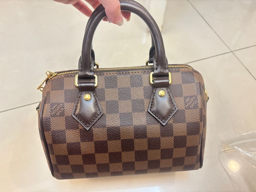 LV Louis Vuitton 棋盤格speedy 20芯片款-33