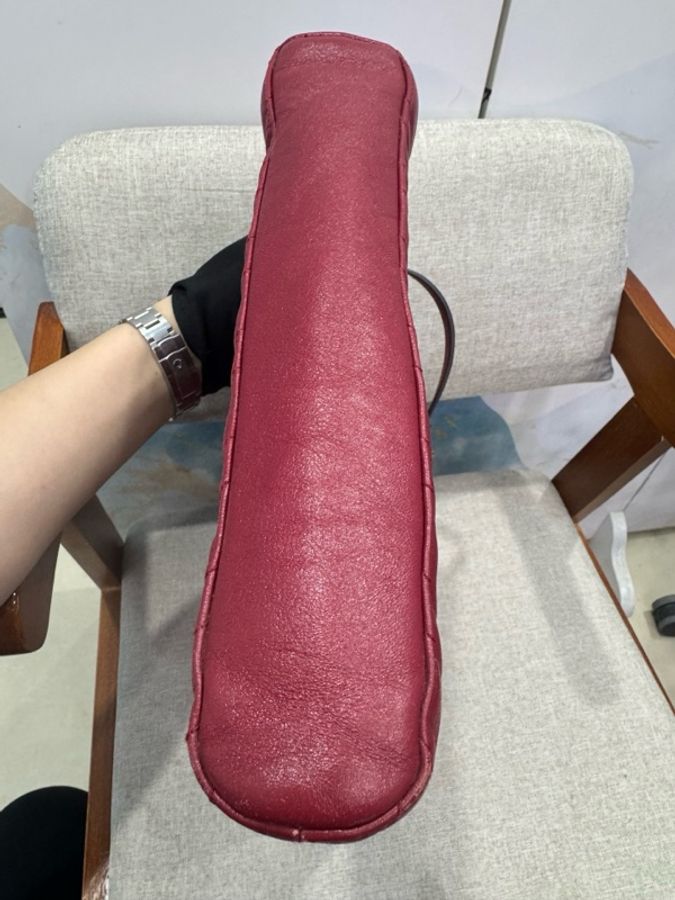 Gucci marmont 雙G牛皮單肩包/tote 紅金色-3