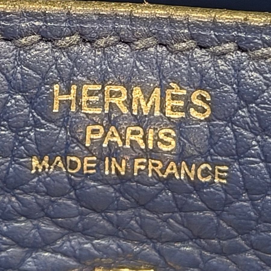 Hermes/愛馬仕 lindy 皇家藍 TC皮 銀扣 99新 底長26.5-3