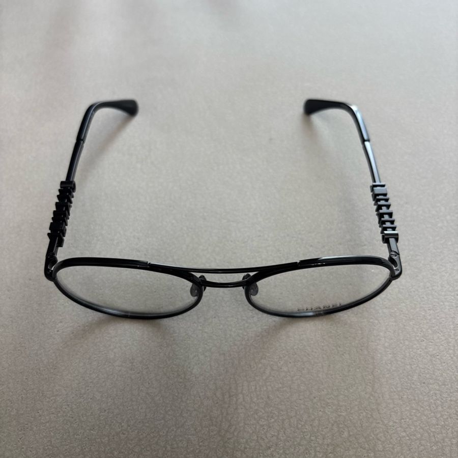 Chanel 香奈兒金屬飛官光學眼鏡2214 金屬黑字母-1