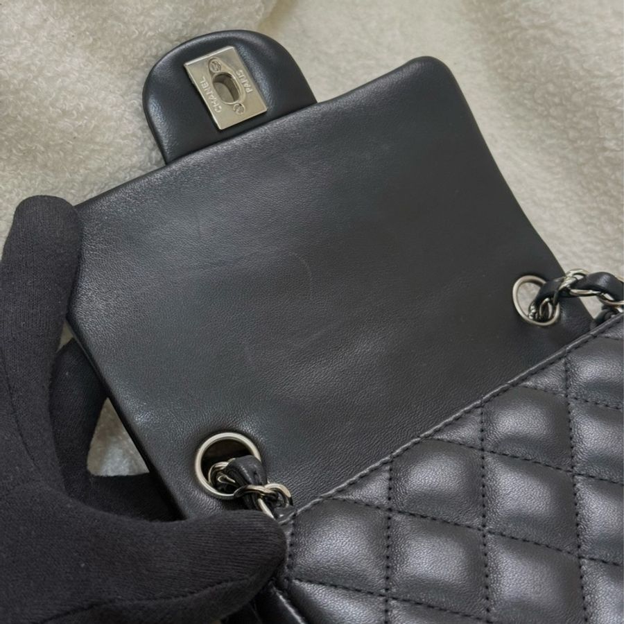 (澳門購證🇲🇴全配)Chanel 經典黑銀方胖子-6