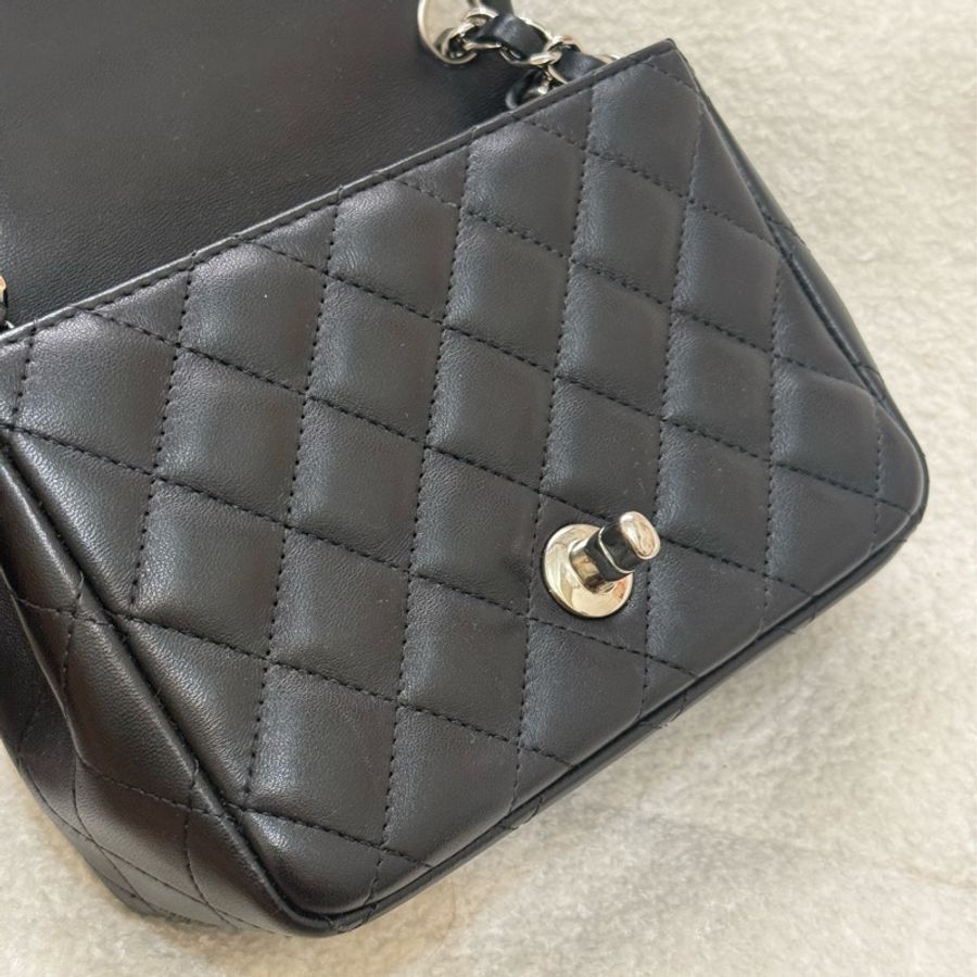 (澳門購證🇲🇴全配)Chanel 經典黑銀方胖子-7