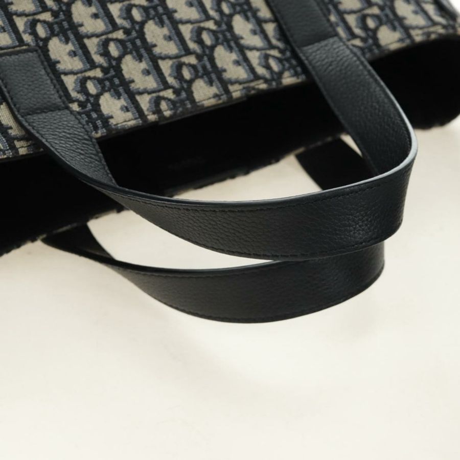 【日本直送】Christian Dior Trotter帆布手提包 2way Navy Silver Auth ki6683SAM-6