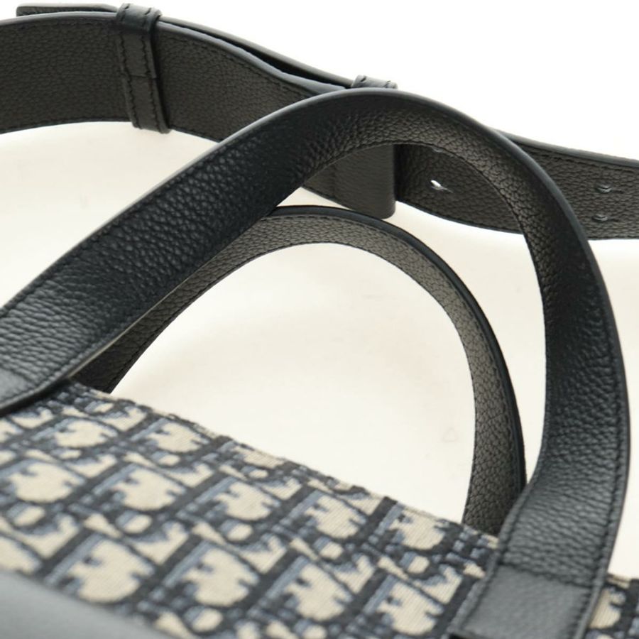 【日本直送】Christian Dior Trotter帆布手提包 2way Navy Silver Auth ki6683SAM-13