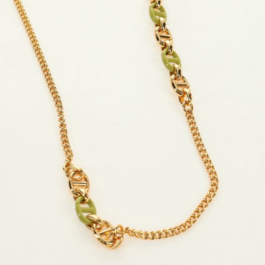 【日本直送】Christian Dior Cannage Miss Caro 鏈條手拿包,羊皮材質,綠色金色,正品,貨號 185907SM-7