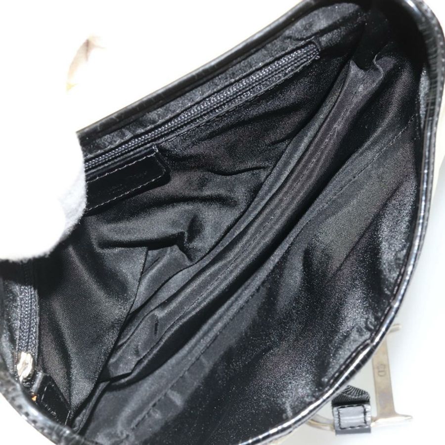 【日本直送】Christian Dior 馬鞍形肩背包 帆布 米色 銀色 正品 ka4822V-10
