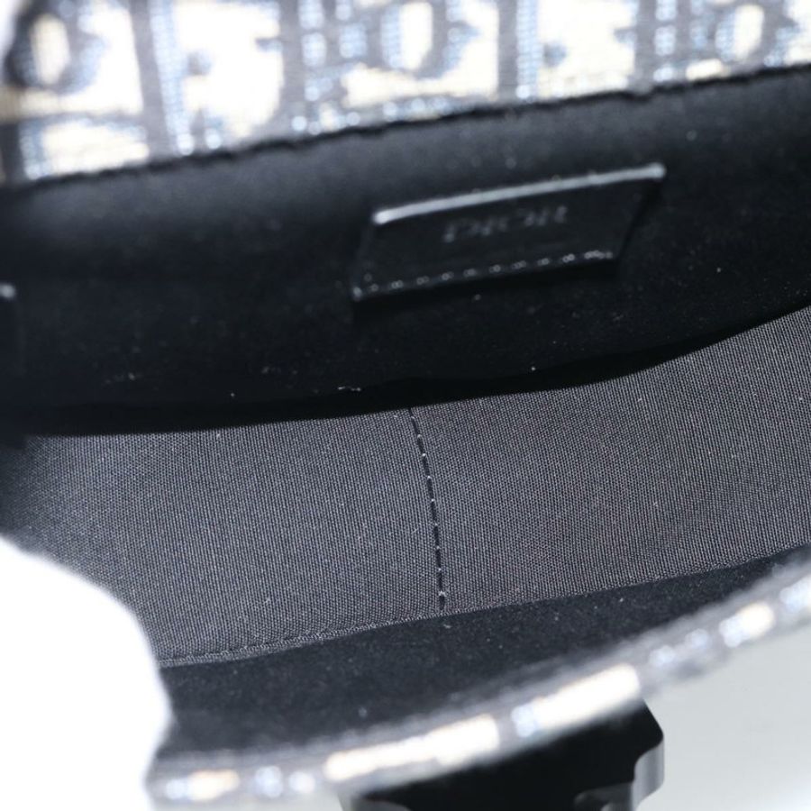 【日本直送】Christian Dior Trotter帆布Gallop單肩包,海軍藍/銀色,正品,貨號186228SM-9
