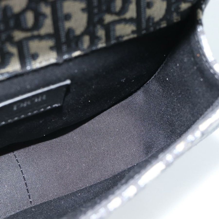 【日本直送】Christian Dior Trotter帆布Gallop單肩包,海軍藍/銀色,正品,貨號186228SM-19