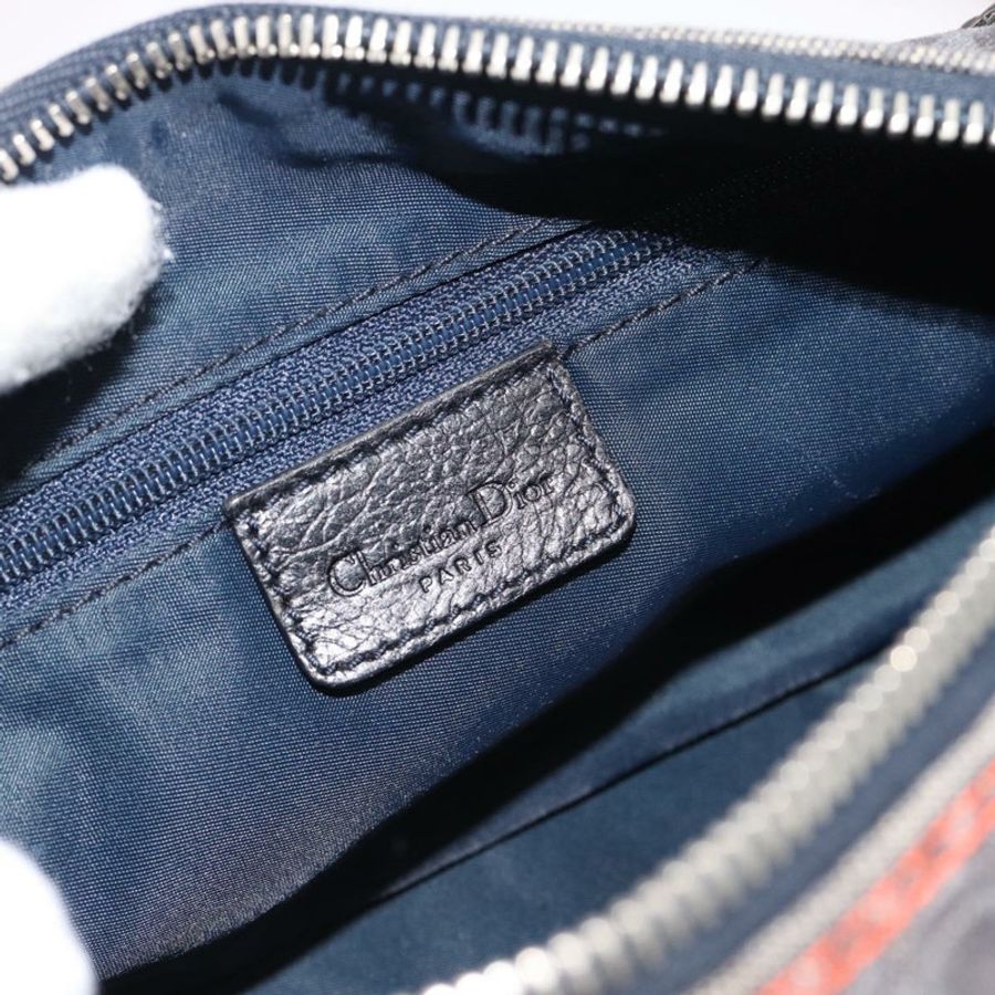 【日本直送】Christian Dior Trotter帆布飛行肩背包 灰色銀色 正品 186198V-18
