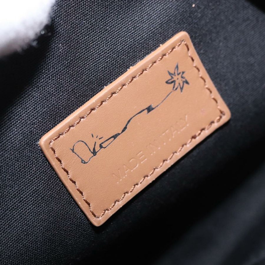 【日本直送】Christian Dior Trotter帆布馬鞍肩背包 米色 銀色 正品 187508SAM-20