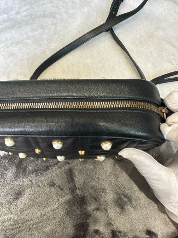 gucci 古馳珍珠眸釘相機包-8