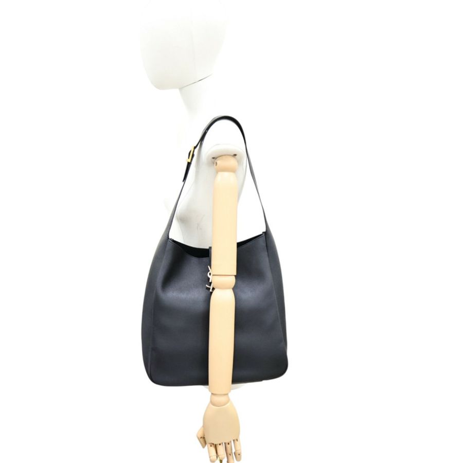 黑色 牛皮 LE 5 A 7 肩背包【SAINT LAURENT YSL 聖羅蘭】 753837-6