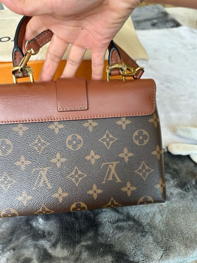Louis Vuitton路易威登 焦糖鎖頭 芯片 BB Monogram 塗層帆布和光滑牛皮-18