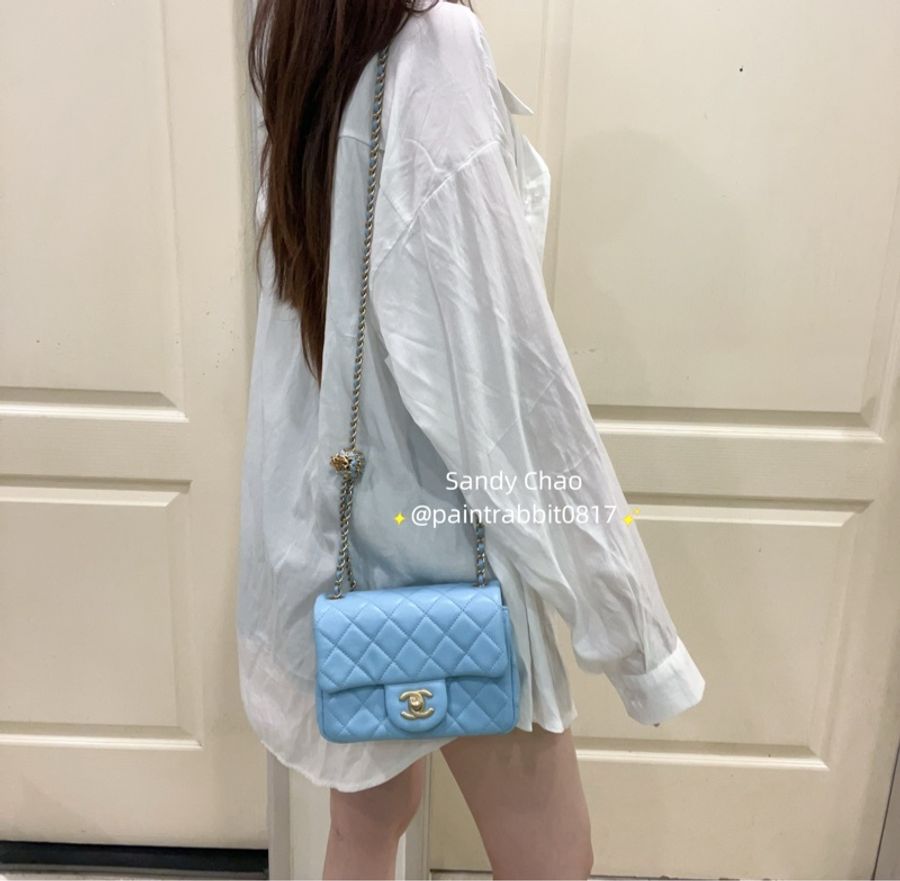 ෆ Chanel 核桃金球方胖 寶寶藍🩵🍼-2