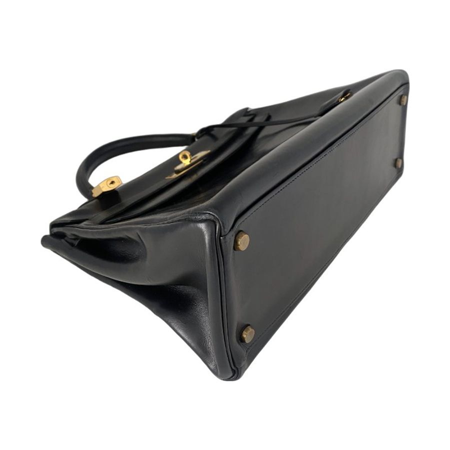 愛馬仕 Hermes Kelly 32 Retourne Box Calf 黑色 金扣 GHW 凱莉32 復古中古-4