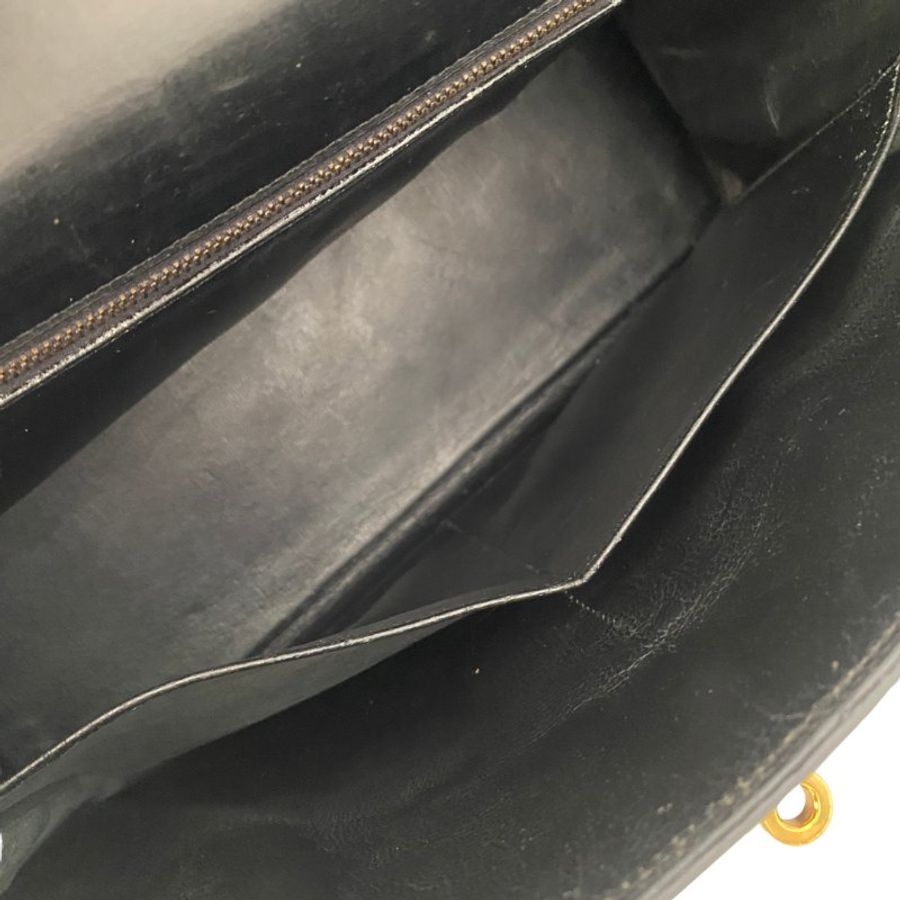 愛馬仕 Hermes Kelly 32 Retourne Box Calf 黑色 金扣 GHW 凱莉32 復古中古-8