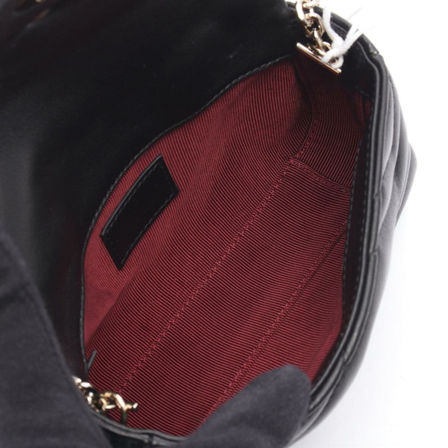 GUCCI GG Marmont 迷你肩背包 841290AAFAX1000 黑色皮革 全新 女士-2