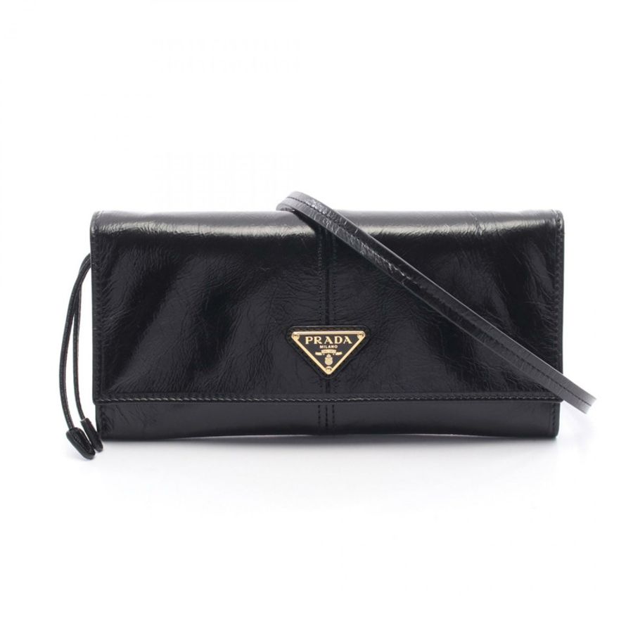 PRADA 黑色真皮單肩包 1MT0362CYRF0002 全新 女士-0