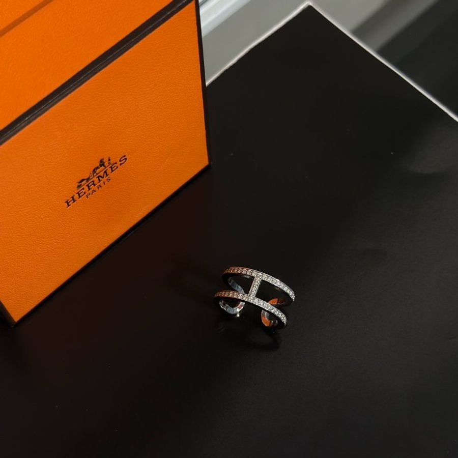 HERMES Ever Chaine d'ancre白金戒指- 52-2
