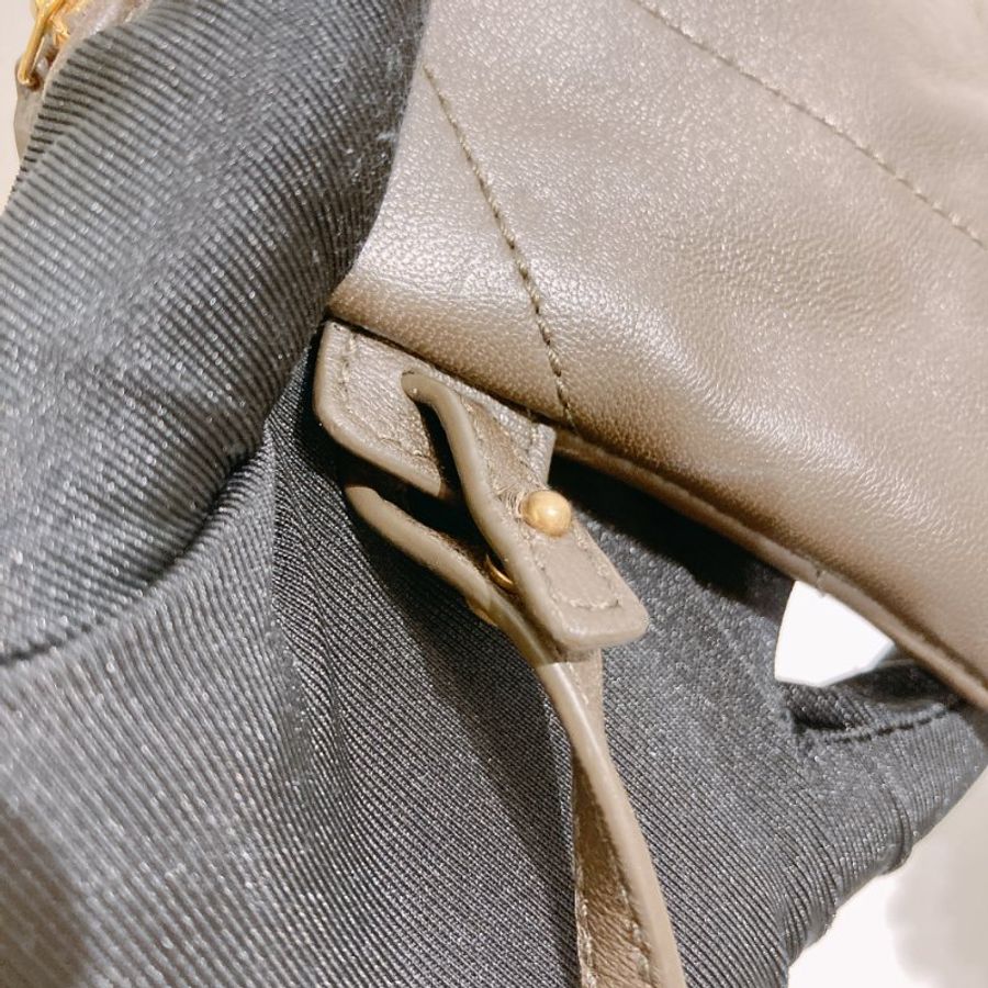 TW4901	Saint Laurent 聖羅蘭鍊帶單肩包包 Jamie Shopping Tote Bag Small Lambskin Dark Green-16