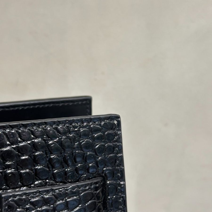 YSL Sac De Jour鱷魚壓紋手提斜背包-9