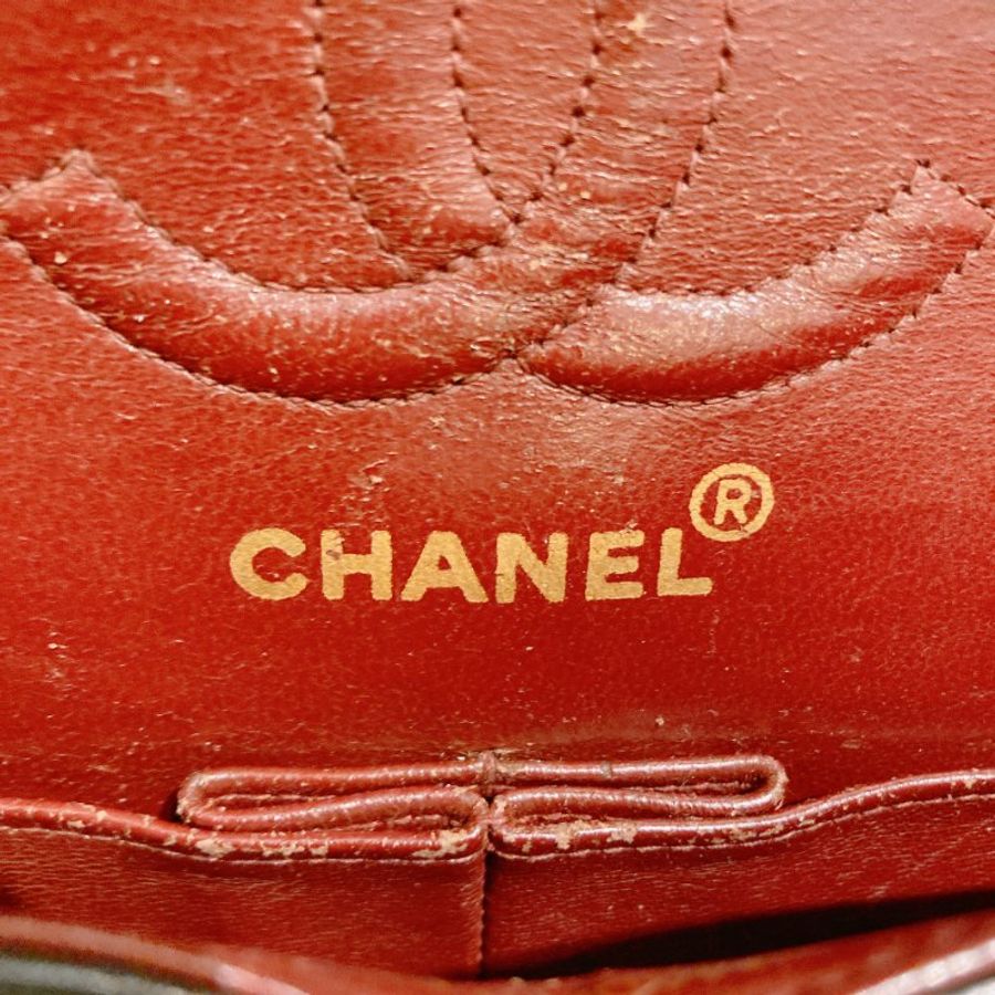 TW4902 Chanel 香奈兒中古小號經典雙翻蓋式鍊帶包包 Vintage Classic Double Flap Bag 23cm Lambskin Black x GHW-39