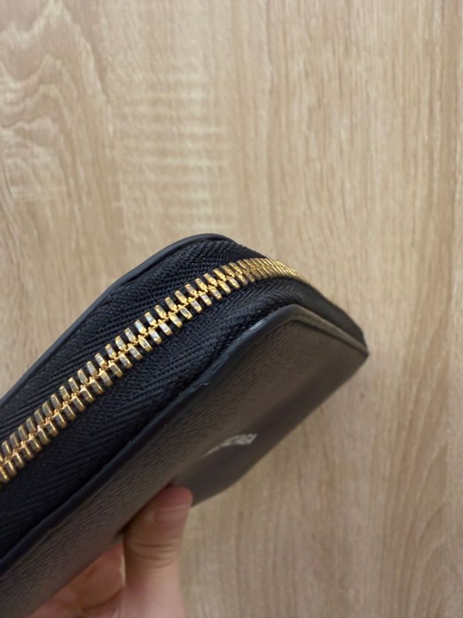 Balenciaga 黑牛皮金釦拉鍊12卡長夾-13