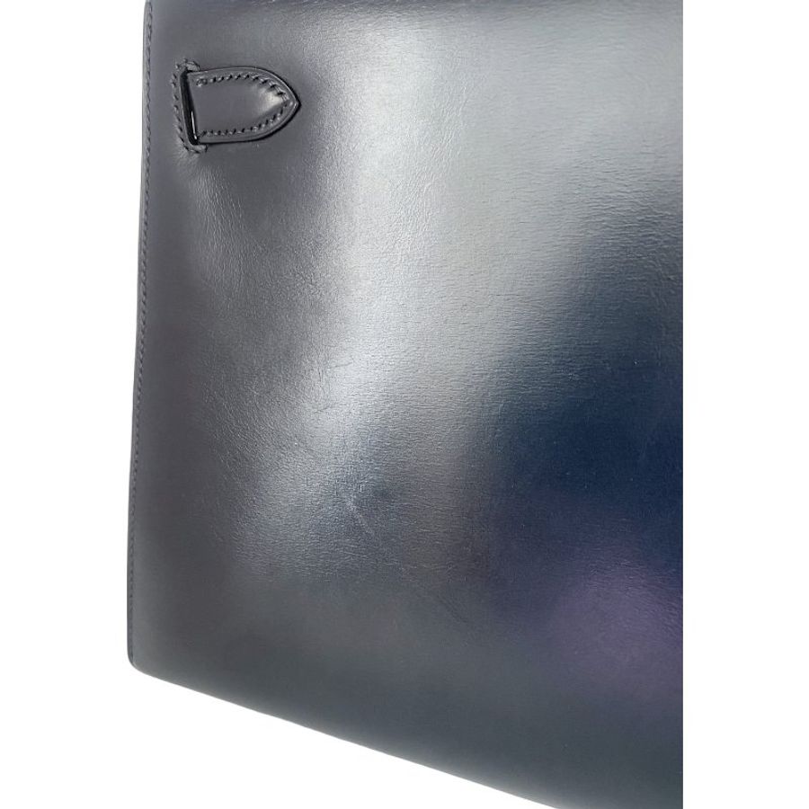 愛馬仕 Hermes Kelly 28 Sellier Box Calf 午夜藍(Navy)金扣 GHW 凱莉28 中古-11
